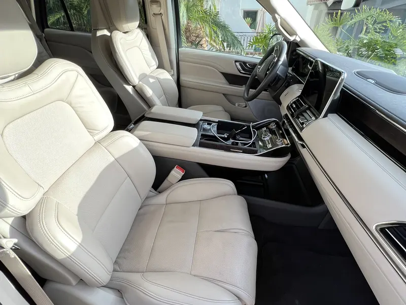 Lincoln Navigator leather interior detailed by Pro Detail Lab